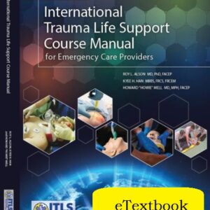1st edition ITLS course manual cover with the words etextbook